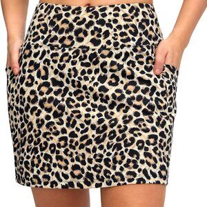 Women's Golf Skirts Skort 4 Side Pockets High Waisted Stretchy Tennis Skirt with